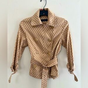 Piazza Sempione Beige Floral Jacket